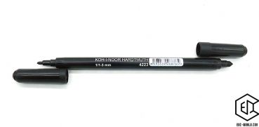 KOH-I-NOOR® Permanent Marker beidseitig schwarz 1-3 mm